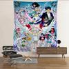 Anime SSailor Lovely MMoon Tapestry Art Printing Japanese Wall Tapestry Anime Wall Hanging Home Decor