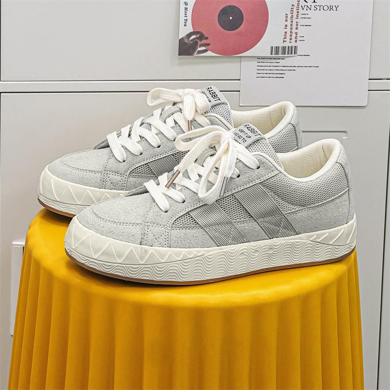 

2025 new men s canvas shoes autumn new Korean version breathable lace-up casual wear-resistant trendy men s shoes 1219 44