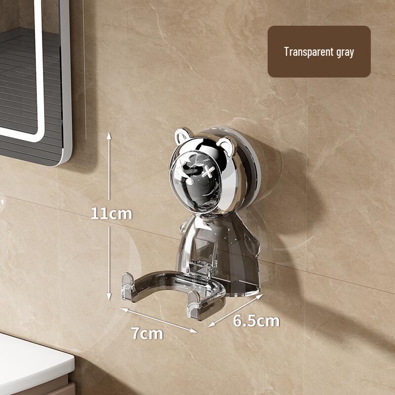 Cartoon Bear No-Drill Double Hook Tissue Holder