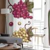 Flasche und Gläser Wein Weintraube und Käse Chiffon Gardinen Wohnzimmer Schlafzimmer Fenster Voiles Tüll Vorhang