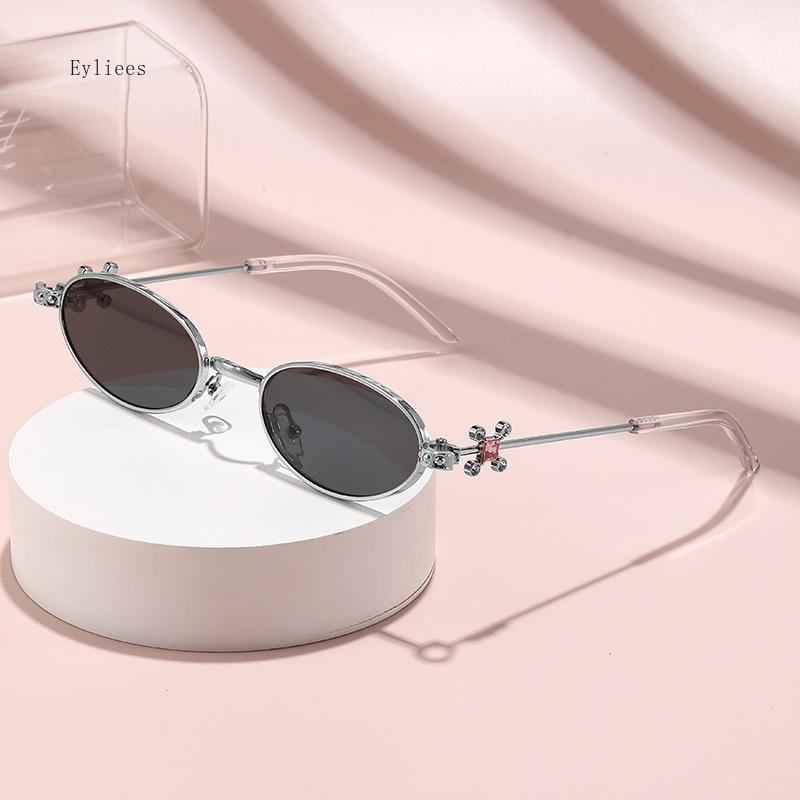 Armazón de Gafas Ovalado de Titanio Ultraligero Serie de Gemas Femenina ONRING Gafas de Miopía Anti-luz Azul Gafas de Sol de Lujo para Mujer