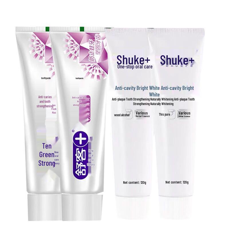 

Shuke Anti-Cavity & Whitening Toothpaste 4-Pack