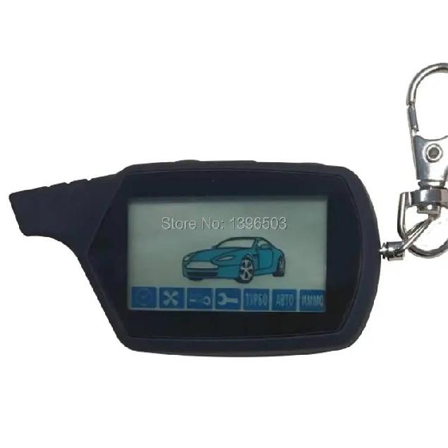 Top Quality A91 LCD Remote Control Key Chain For Russian Keychain Starline A91 Engine Starter Car Anti-theft Alarm System