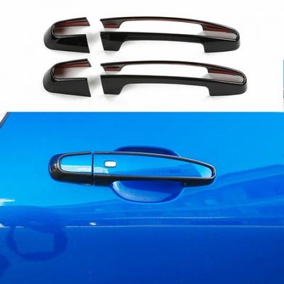 2x Exterior Door Handle Frame Trim For Chevrolet Camaro 2017+ Black Accessories