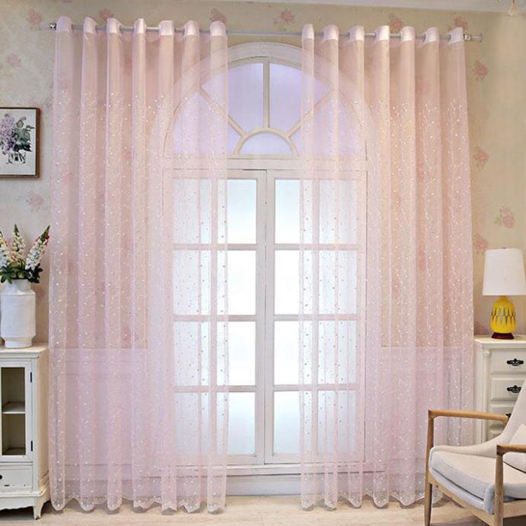 Paravan de fereastră de balcon Perdeau de fereastră Perdeau de fereastră brodat Tijă de perdea de dormitor