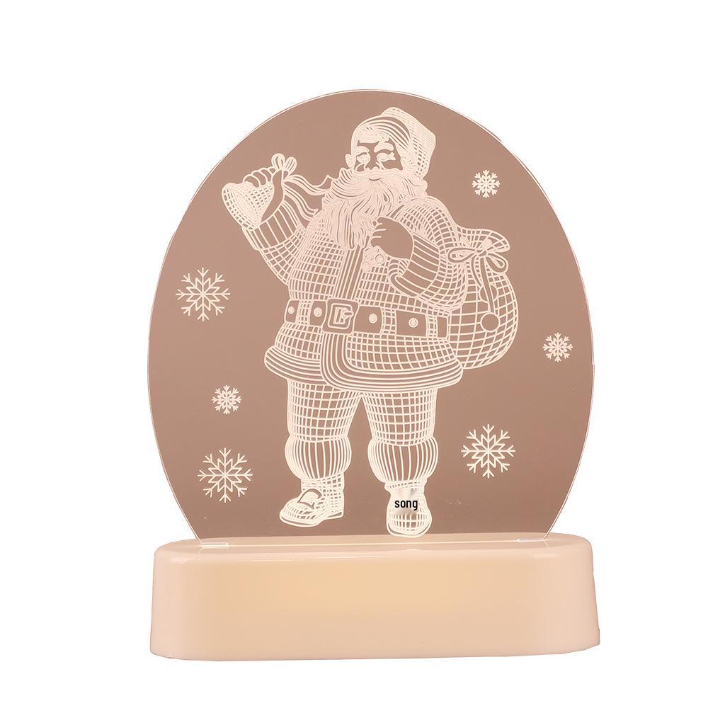 3D Neon LED Christmas Ornament Night Light