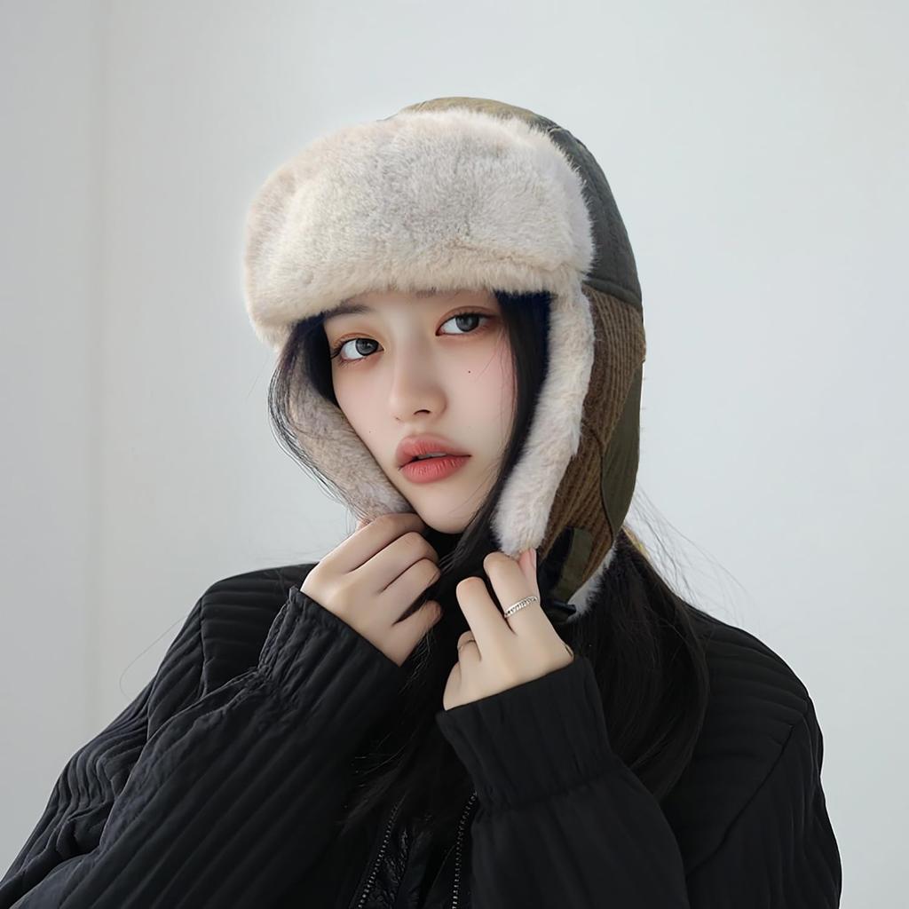 Croogo and Pilot Flight Cap with Perfect for Fall and and Outdoor Activities Men's Women's Earflaps, Foldable, Comfortable, Lightweight, Warm, Winter,