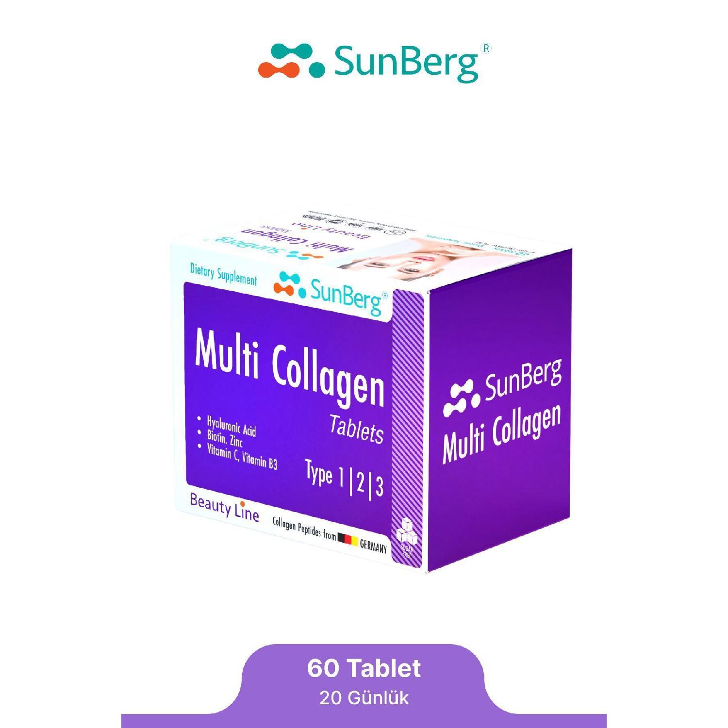 

Multi Collagen Type 1, 2, 3, Hyaluronic Acid, Biotin, Zinc 60 Tablets