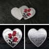 Einzigartige herzförmige Metallmünzen Symbolische Liebe Sammlerstücke Hochzeitsdekoration Valentinstag Jubiläumsgeschenk Münzen