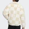 Adidas Originals Trefoil Checkered Zip-Up Collar Jacket Unisex Jacket Beige HZ9022