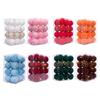 24Pcs Glittering Christmas Ball Ornament Shatterproof Plastic Decorative Baubles For Christmas Tree Wreath Decoration