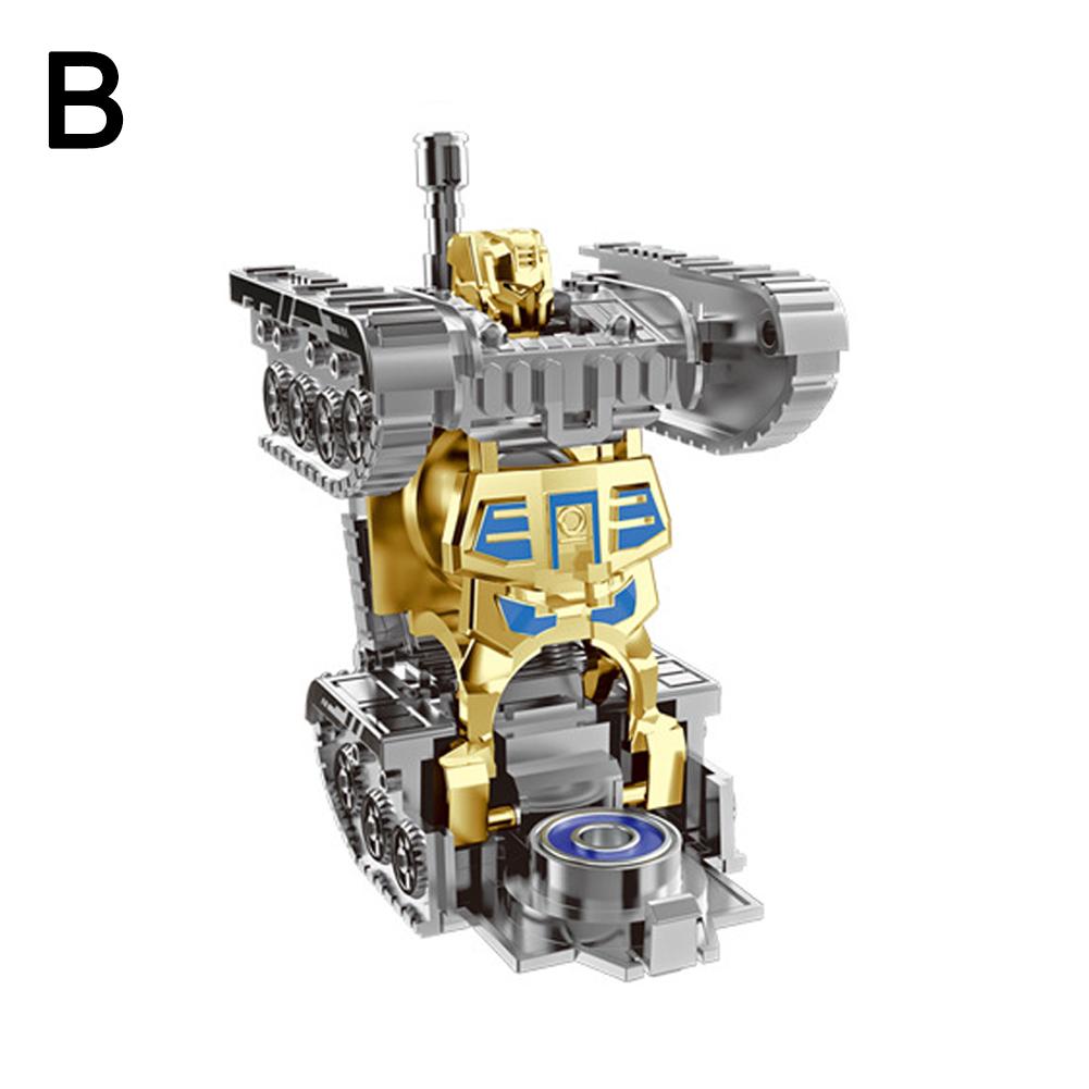 Creative Mech Fidget Spinner Simulated Tank Deformation Plastic Relief Gifts Toy Hand Robot Toy E1E4