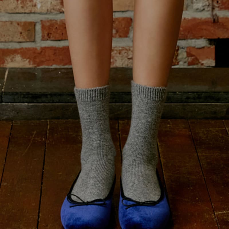 Biarritz Socks [3SET] Marie Cashmere Wool Socks 17 Colors
