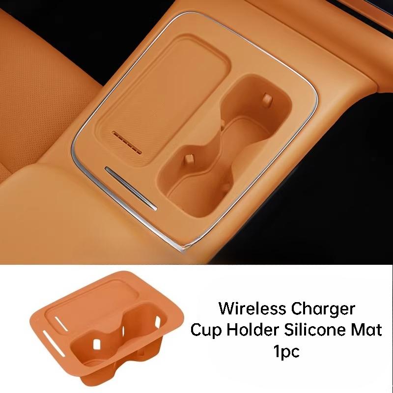 For Leapmotor C10 2026 Car Wireless Charger Silicone Mat Center Console Cup Protective Scratch-resistant Interior Accessories