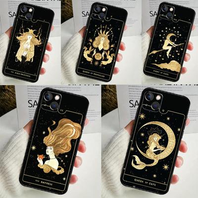 Caz de telefon Witches moon Tarot Mystery totem Pentru iPhone 16 15 14 12 11 13 Pro Max 7 8 Plus X XR XS Max 13 12 Mini Husă