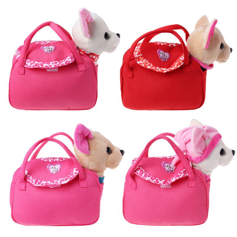 Electronic Pet Robot Dog Zipper Walking Singing Interactive Toy With Bag Kids Birthday Gifts