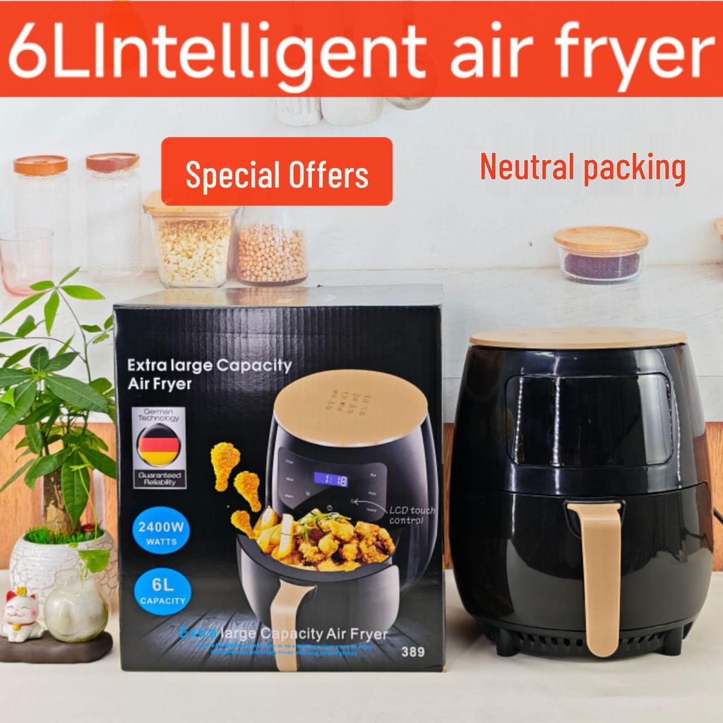 6L Multifunction Smart Touch Air Fryer Oven - Large Capacity Electric Fryer for French Fries