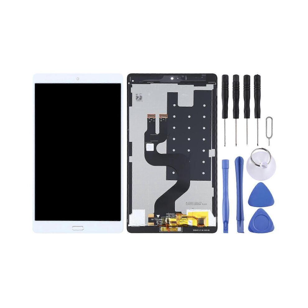 COMPATIBLE LCD Screen for Huawei MediaPad M3 8.4 BTV-W09/BTV-DL09 Digitizer Full Assembly with Fingerprint (White)