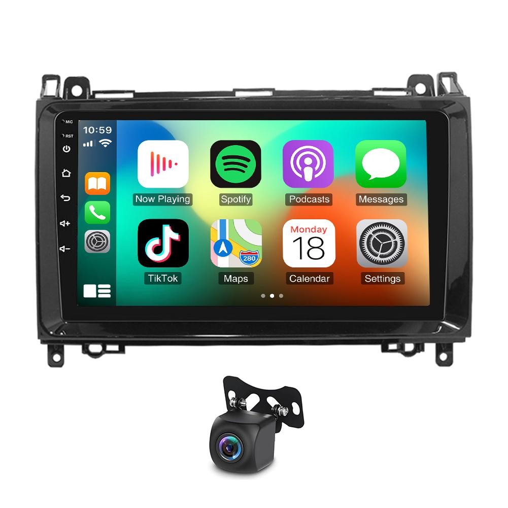 9" Carplay Android 11 Autoradio GPS Navi AHD Cameră 2+32G Compatibil pentru Mercedes Benz B200 04-12