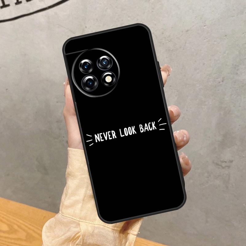 Simple Minamilst Black Quote Case For OnePlus 15R 13T 13R 13 12 12R 11 10 9 Pro 10T 8T Nord 5 CE 2 3 4 Lite N20 N30 Cover