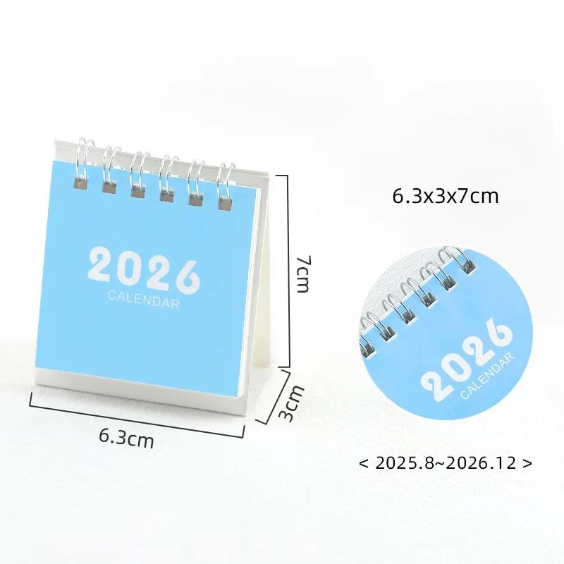 Small Desk Calendar 2026 Standing Flip Weekly Calendar Creative Coil Calendar Planner For Daily Schedule Planning
