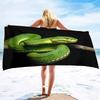 Slang Strandlaken Extra Groot Microvezel Badlaken, Super Absorberend Zandvrij Koel Zwem Reizen Spa Sport Handdoeken voor Reptielenliefhebbers