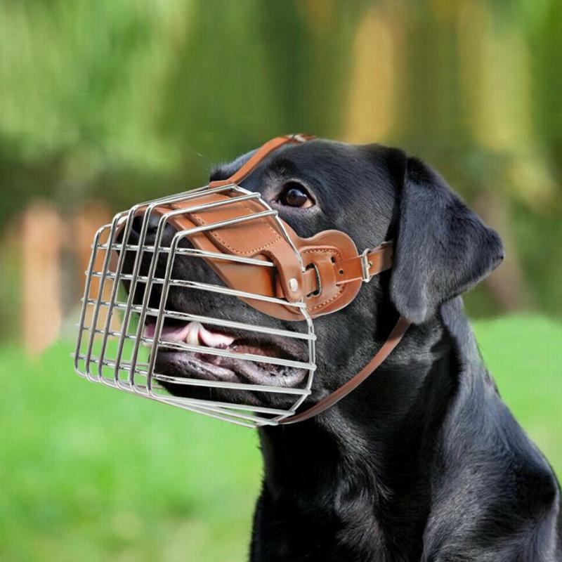 Pet Dog Muzzle Breathable Basket Large Dogs Stop Biting Barking Chewing For German Shepherd Anti-bark Dogs Supplies