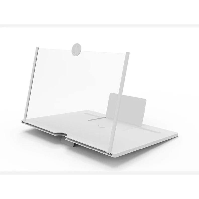 1pc 12/10 Inch 3D HD Mobile Phone Screen Magnifier, Foldable Stand with Phone Holder, Video Amplifier for Movies, Reading