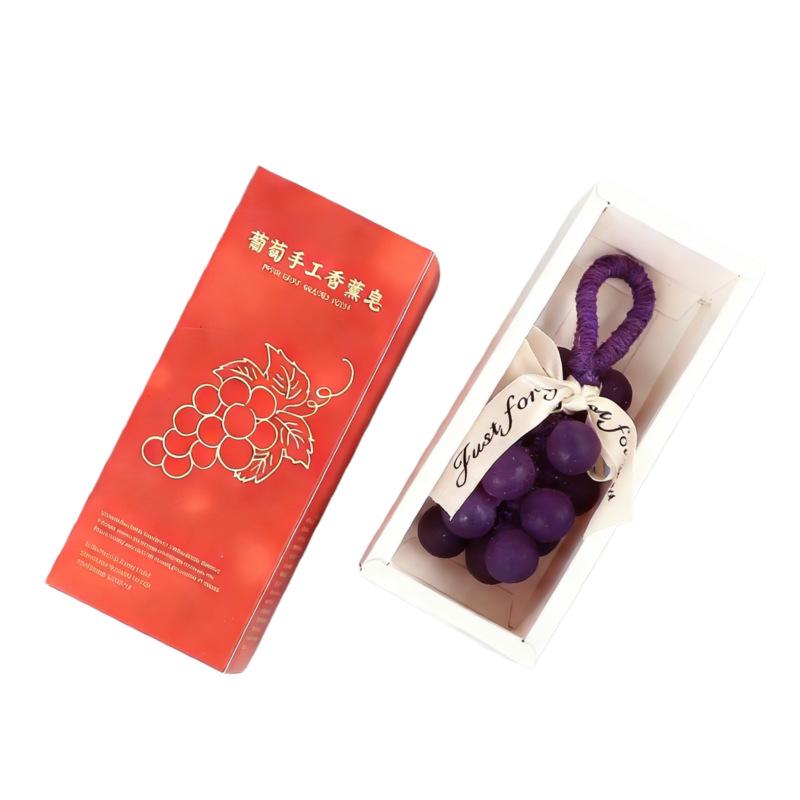 Grape Scent Handmade Soap String - Perfect for Hand and Face Washing, Ideal New Year or Spring Festival Gift, and Annual Meeting Souvenir.