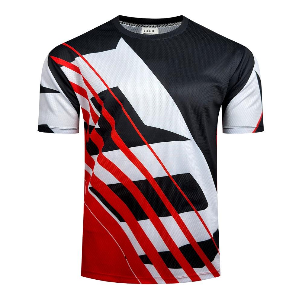 Men’s white Black Mountain Bike Jersey Shirts Lightweight Breathable