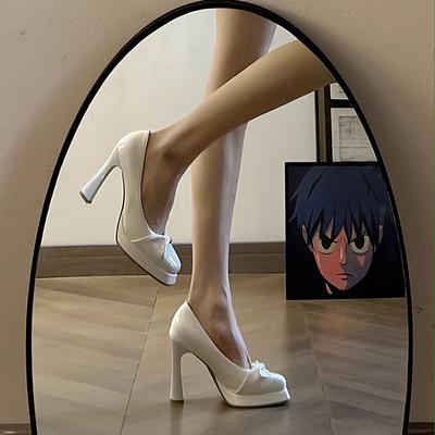 Fashion Girl High Heels Children's Spring Design Sense Niche Stiletto Single Shoes