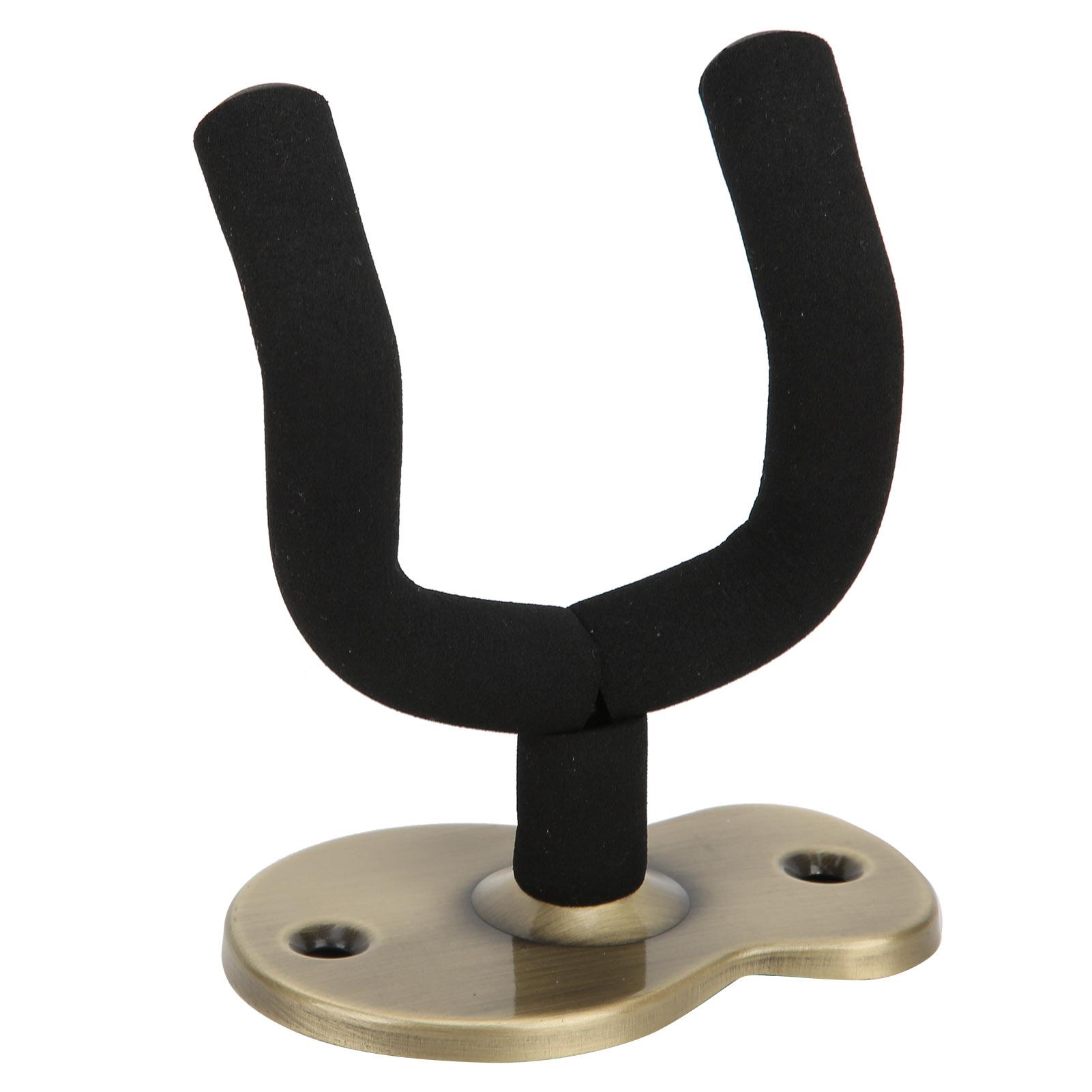 

Настенный держатель для гитары, подставка для грифа с защитной губкой, кронштейн для поддержки с монтажными аксессуарами, бронза бронзовый