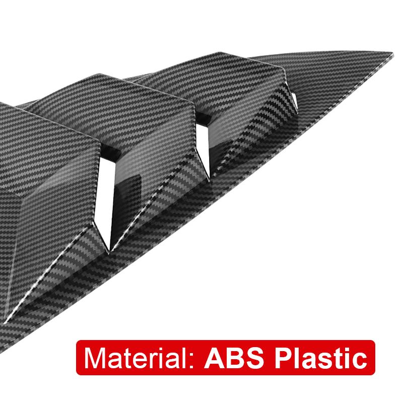 Dla Tesli Model Y ModelY 2021 2022 2023 2024 2025 ABS Węgiel Samochód Rolety Tylnej Szyby Boczne Kratki Wentylacyjne Osłona Dekoracyjna Naklejka