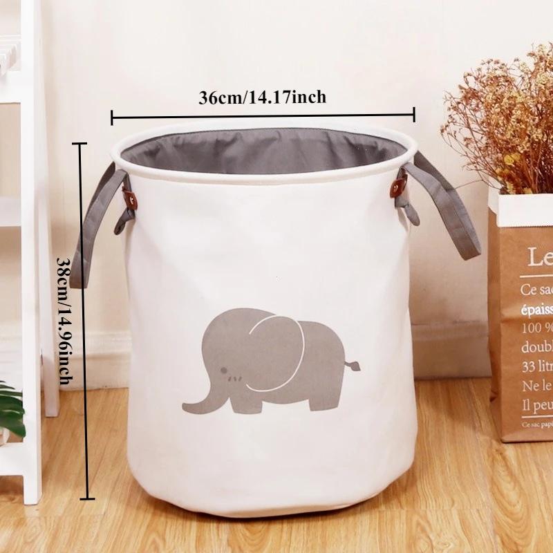 1Pc Foldable Dirty Clothes Toy Storage Basket Waterproof Storage Basket for Clothes and Miscellaneous Items