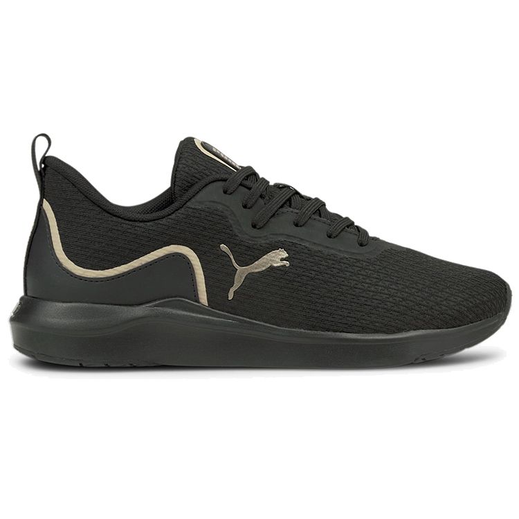 Puma Softride Finesse Black Team Gold Women Sneakers 195086-02