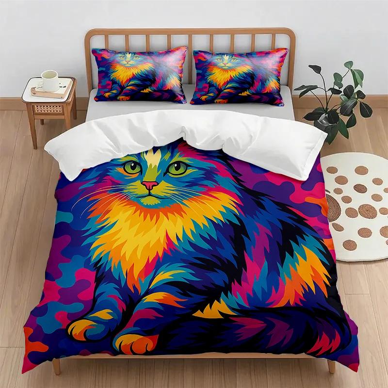 Digital Printing Quilt Cover Set Quilt Cover And Pillowcase No Bed Sheet Cartoon Animal Print Quilt Cover