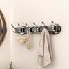 Bathroom Hook with Stable Suction Space Aluminum Tool-Free Installation Wall-mounted Heavy-duty Bathroom Hanger