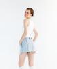 Potipo [W] Denim Short Skirt With Over Pocket Details