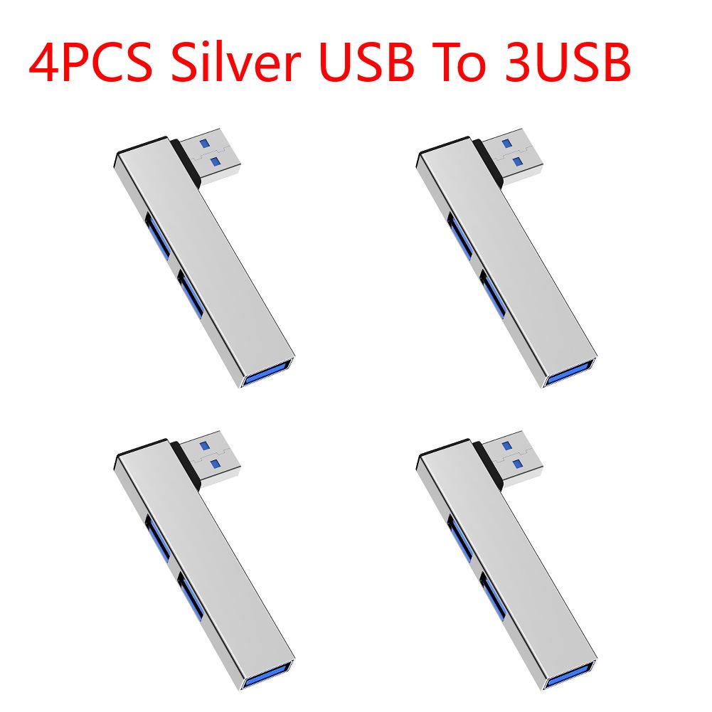 3 In 1 USB Splitter Hub Speed 5.0Gbps 3 Port USB Docking Station OTG USB 3.0/Type-C 3.0 To 3 USB for PC Laptop Notebook