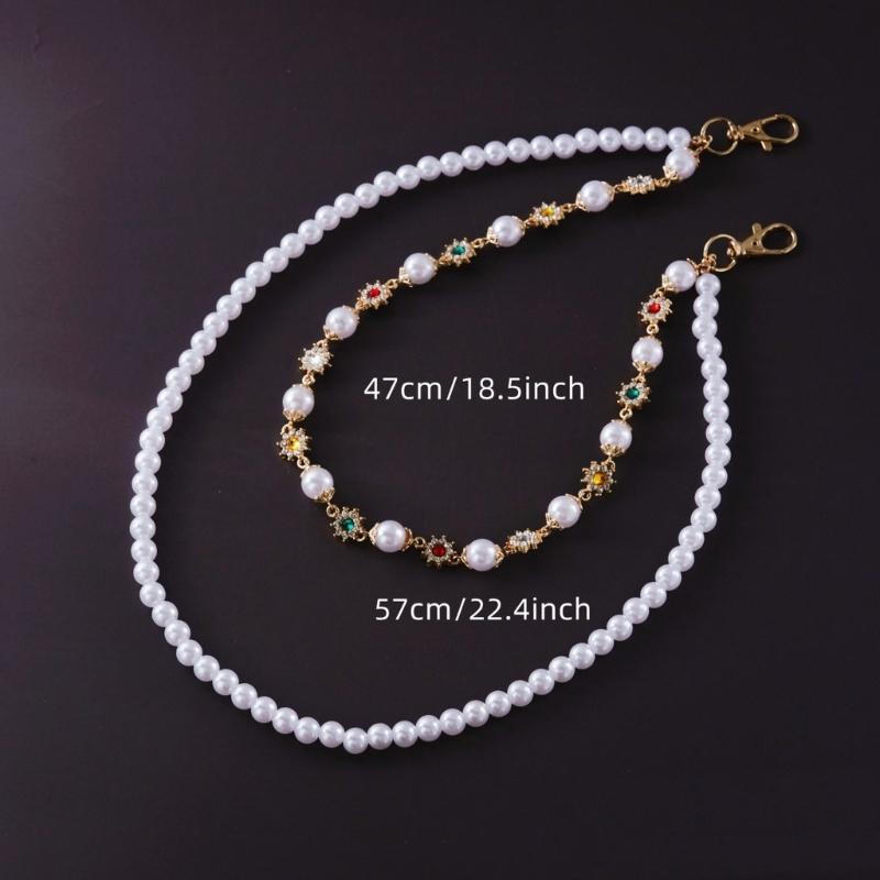 Stylish Adjustable Pants Chain Featuring Pearls And Crystal Embellishments Beaded Pants Jewelry For Women And Girls