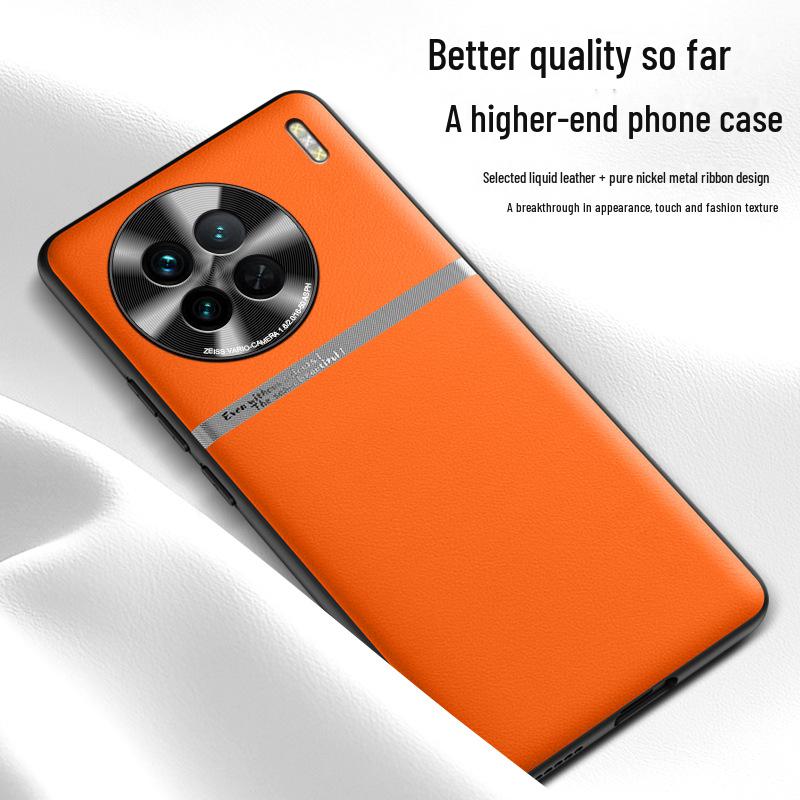 VivoX90 Liquid Leather Anti-Fall Protective Phone Case