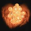 Globe String Lights for Bedroom, Decorative Lightning, Christmas Lights, Crystal Crackle Ball Lights 10Ft 30 LED Soft White Battery Operated Fairy