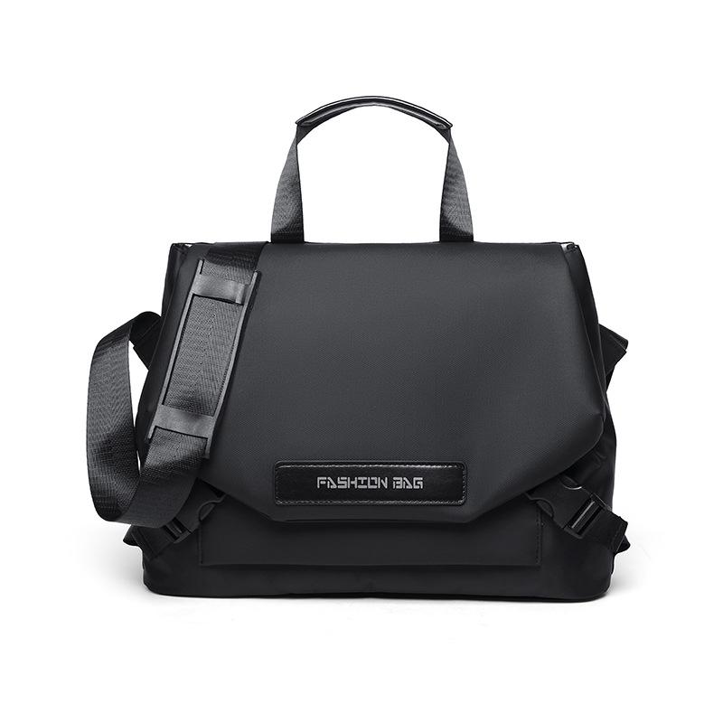 Men's Casual Crossbody Bag - Minimalist, Large Capacity, Functional Leather Messenger for Business Commute