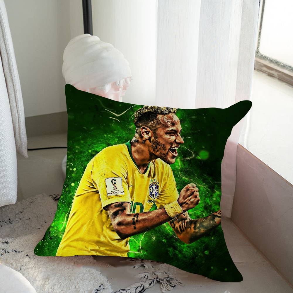 

Футбол Н-Неймар Персонализированная наволочка Детская спальня Дикий декор Вечеринка Наволочка Детский День рождения Подарок на праздник 16x16Inch