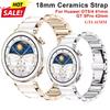 Nieuwe 18mm Keramische Band voor Huawei Watch GT6 GT5 GT4 41mm Vlindergesp Vervangende Polsband voor Huawei Watch GT5 PRO 42MM