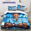 3-Piece Duvet Cover Set Featuring Soccer Star Jerseys and Stadium Graphics – Soft, Sports-Style Home Decor Bedding