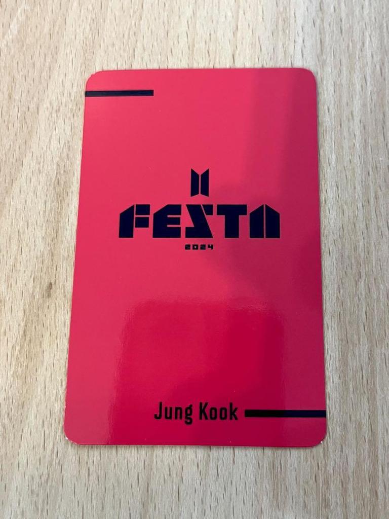 [USED] BTS FESTA 2024 ARMY ZONE Jungkook Trading Card Hard Case