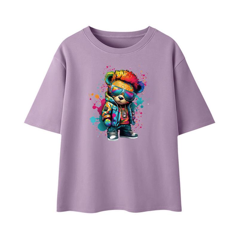 Thermal Press Bears Colors Parches Para Ropa Stickers On Clothes Garment Accessory Heat Transfer Diy Washable New