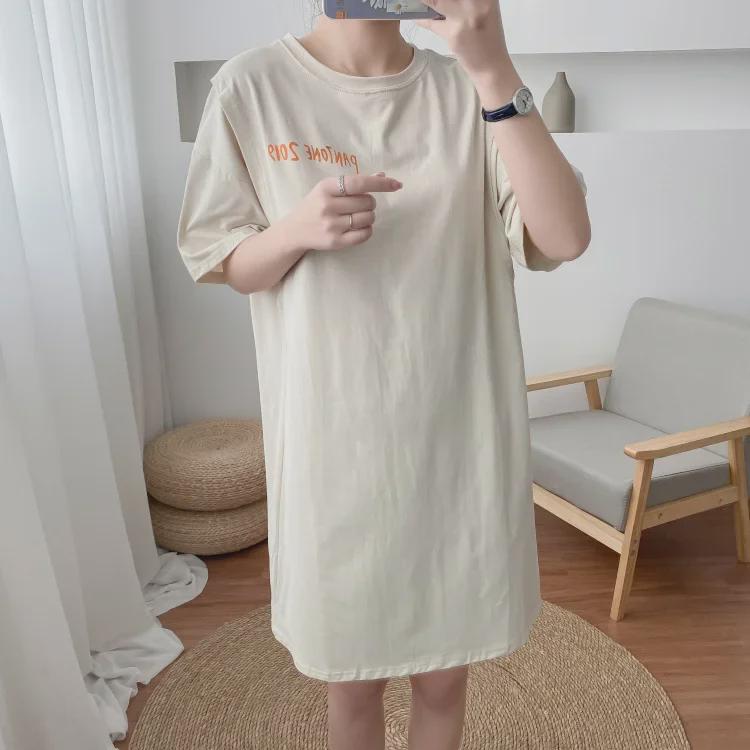 Fashionable Nursing T-Shirts for Moms - Dual-Use for Pregnancy & Breastfeeding, Medium/Long Length, Ideal for Spring & Summer