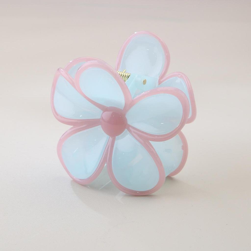Korean Style Plumeria Hair Clip - Elegant Updo Claw Clip for Women, Perfect for Vacation & Gentle Style